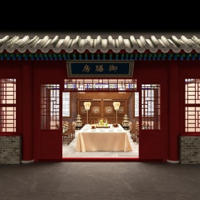 中式古建3D模型下载